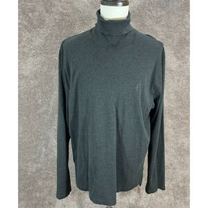 Vintage Polo Ralph Lauren Sweater Mens XXL Gray Turtleneck Classiccore‎ Preppy